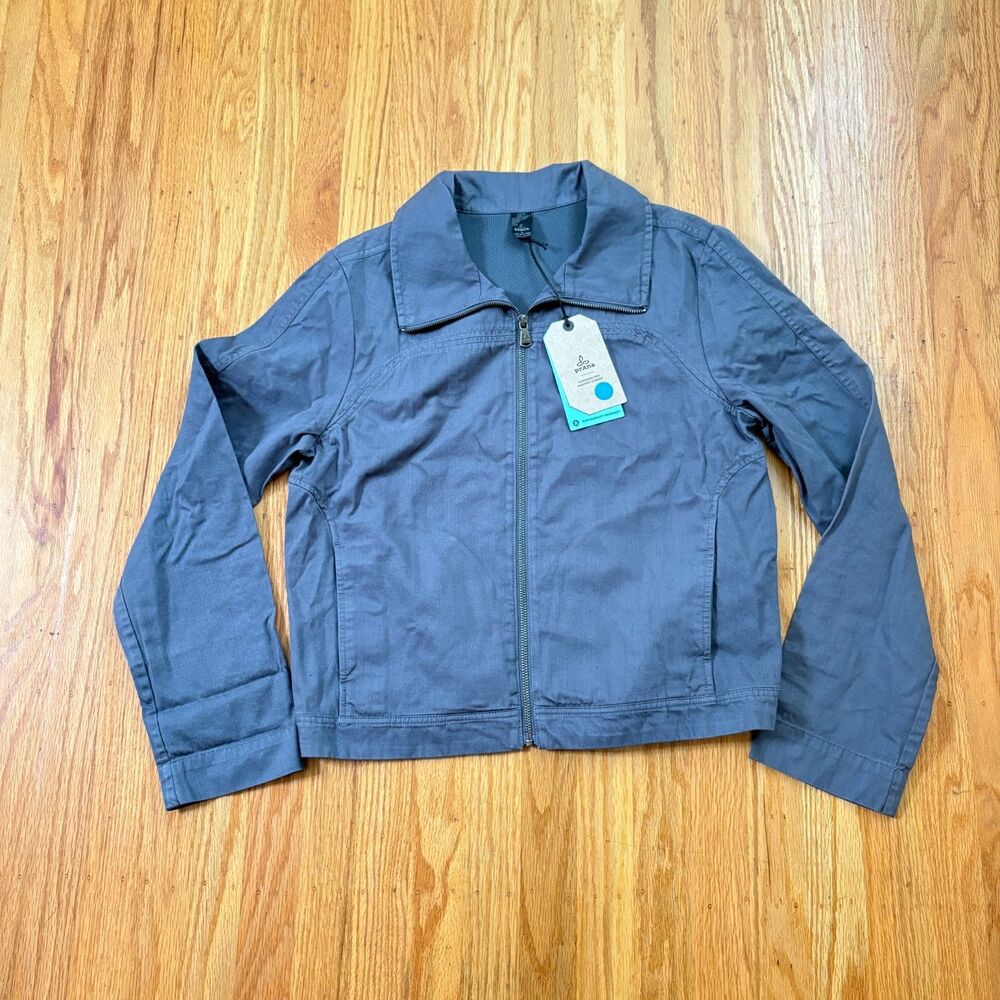 NWT PRANA Blue Lookout Full Zip Jacket Womens Size Medium